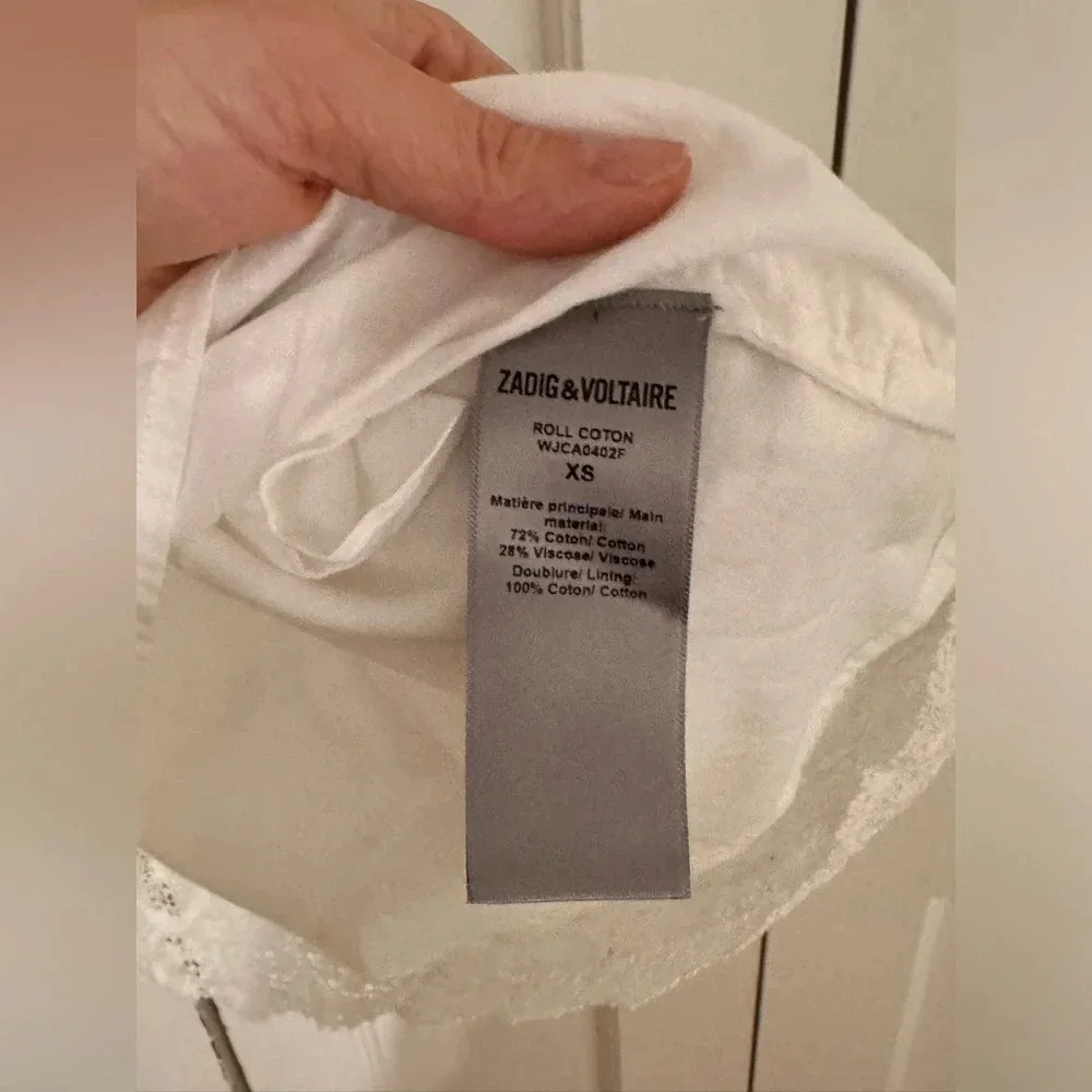 Zadig & Voltaire Lace Trimmed High Waist Dress - Picture 8 of 11